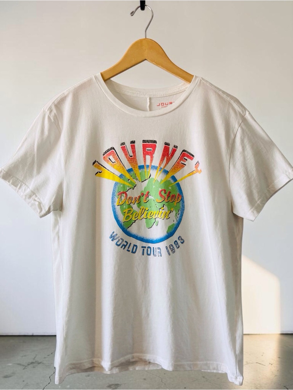 Journey World Tour 1983 Graphic Tee by Lucky Brand — Size M